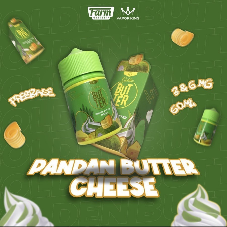 GOLDEN BUTTER V2 PANDAN CHEESE BY FARM FACTORY 3MG 60ML