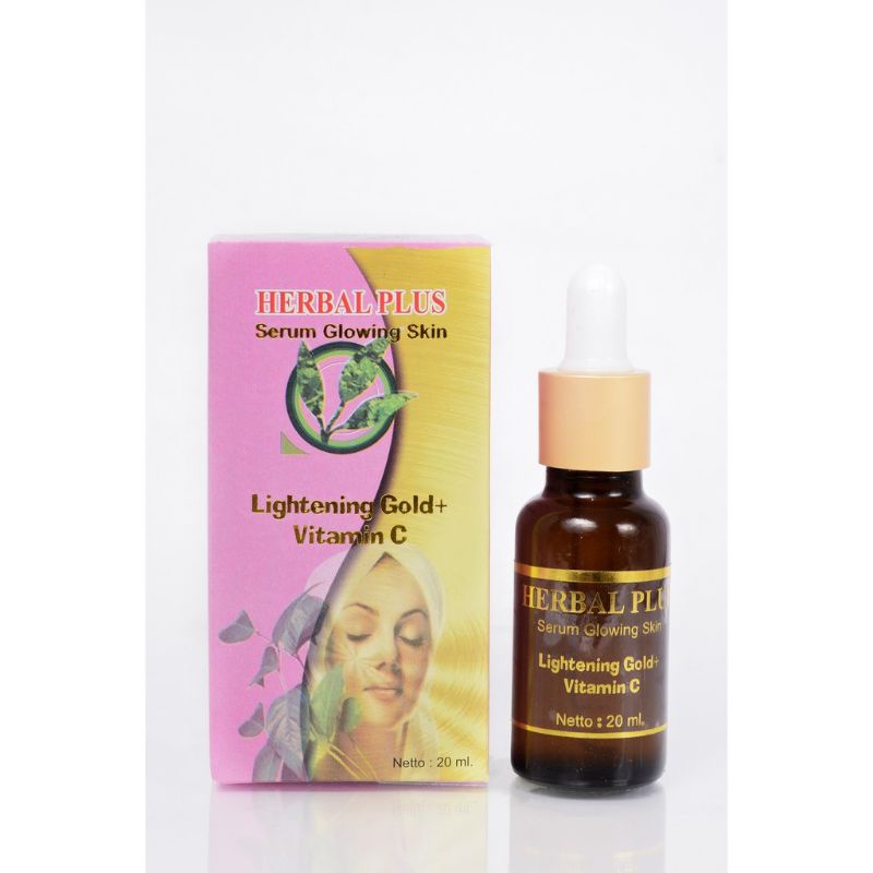 Herbal Plus Serum Glowing Skin Lightening Gold + Vitamin C 20ml