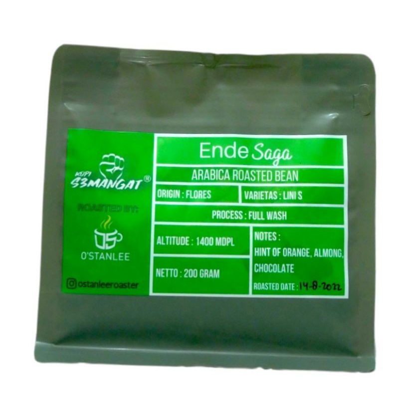

Kopi Semangat Arabika Flores Ende Fullwash 200gram