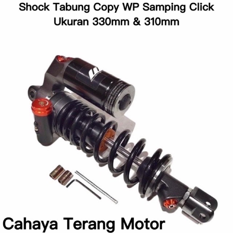 Shockbreaker Tabung Wp , 310mm - 330mm , Mio, Beat, Vario 110, 125, 150, Scoopy, Fino, Spacy, Xeon, Soul, Xride, Skydrive, Spin, Nex, M3, Mio J, GT, Dll
