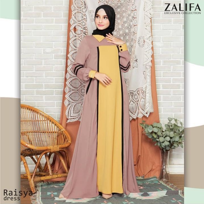 Raisya Dress by Zalifa Zalifa Marema | Gamis lucu kekinian