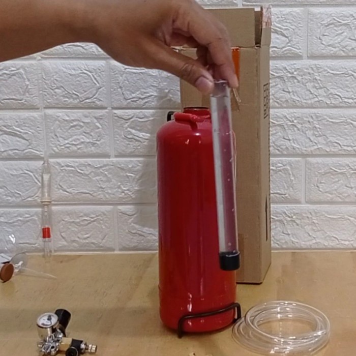 Kit CO2 DIY Tabung APAR 2kg | Type Valve Pneumatic | Volume Besar