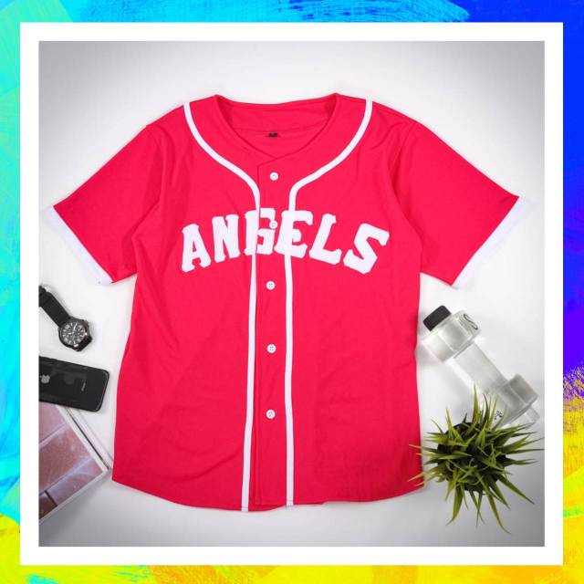 pink angels baseball jersey