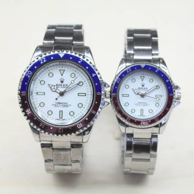 Jam tangan Couple Rolex KW super (4cm & 3cm)