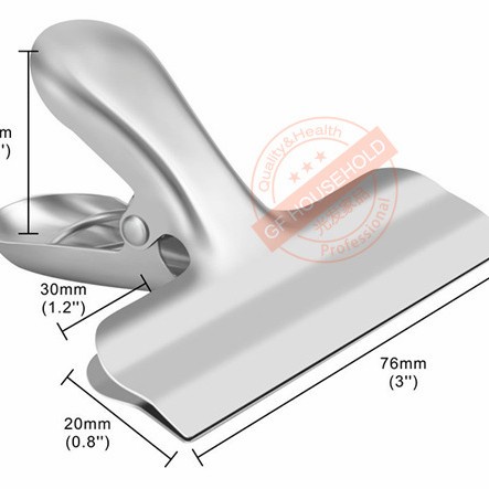 stainless snack bag food clip sealer / jepit kantong makanan