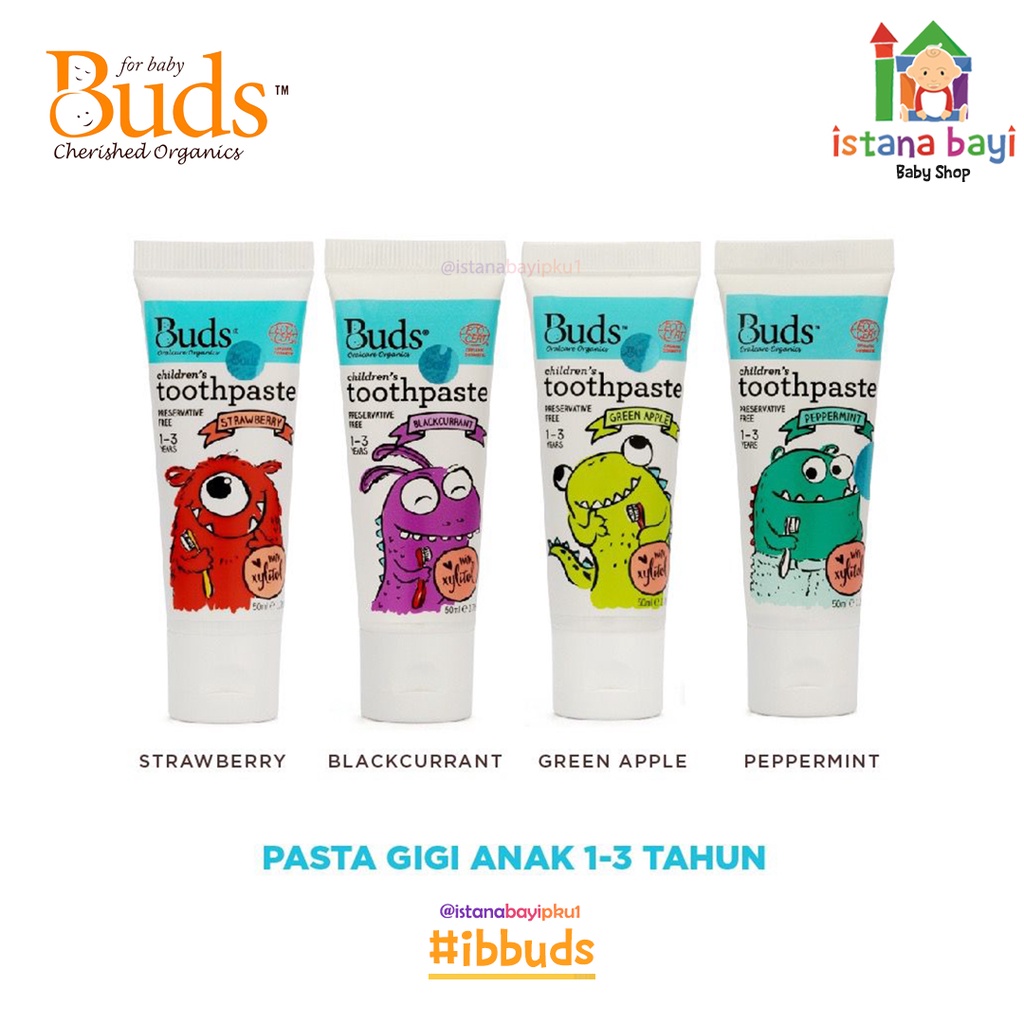 Buds Organics Toothpaste xylitol - Pasta gigi Bayi