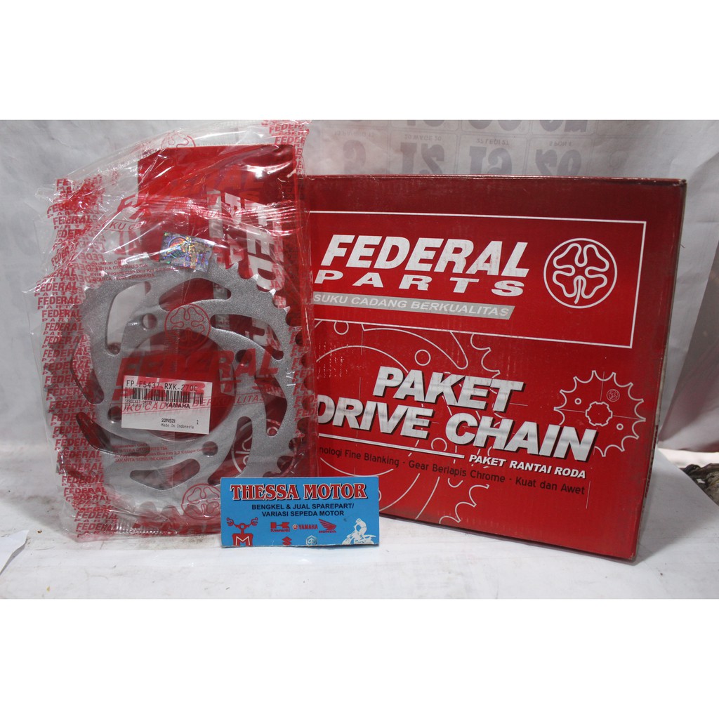 Gear Set Crypton/ Vega R Old Merk Federal Parts (FP-F54P7-CRY-220C)