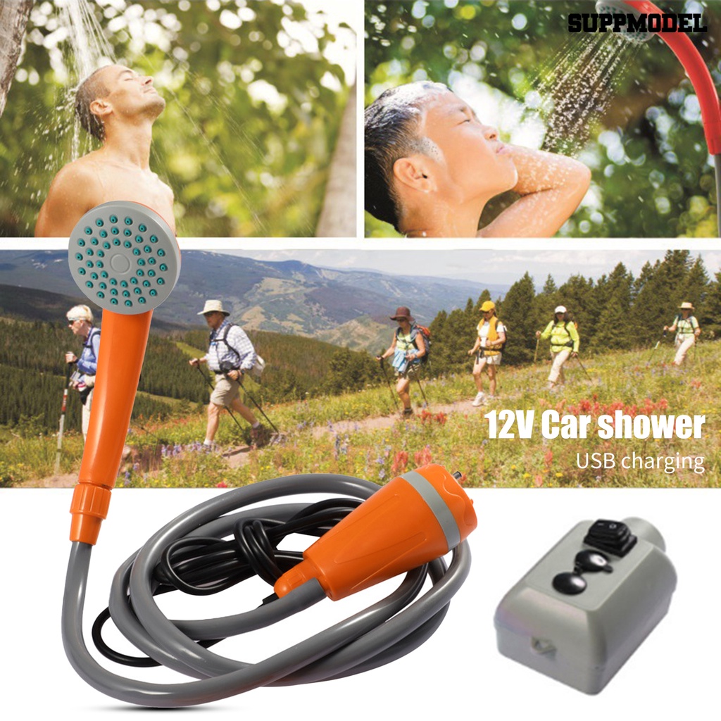 Kepala Shower Elektrik USB Rechargeable Untuk Camping Hiking Outdoor