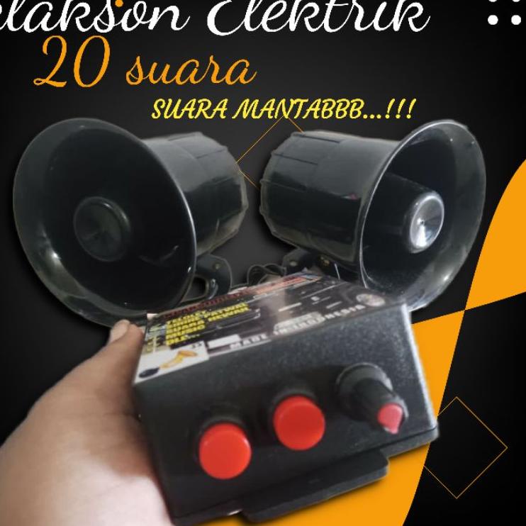 Modern.. klakson telolet 12 volt 24 volt elektronik klakson mobil motor