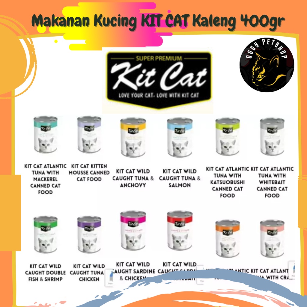 Makanan Kucing KIT CAT Kaleng 400 gr Wet Food | Kit Kat 400gr Can