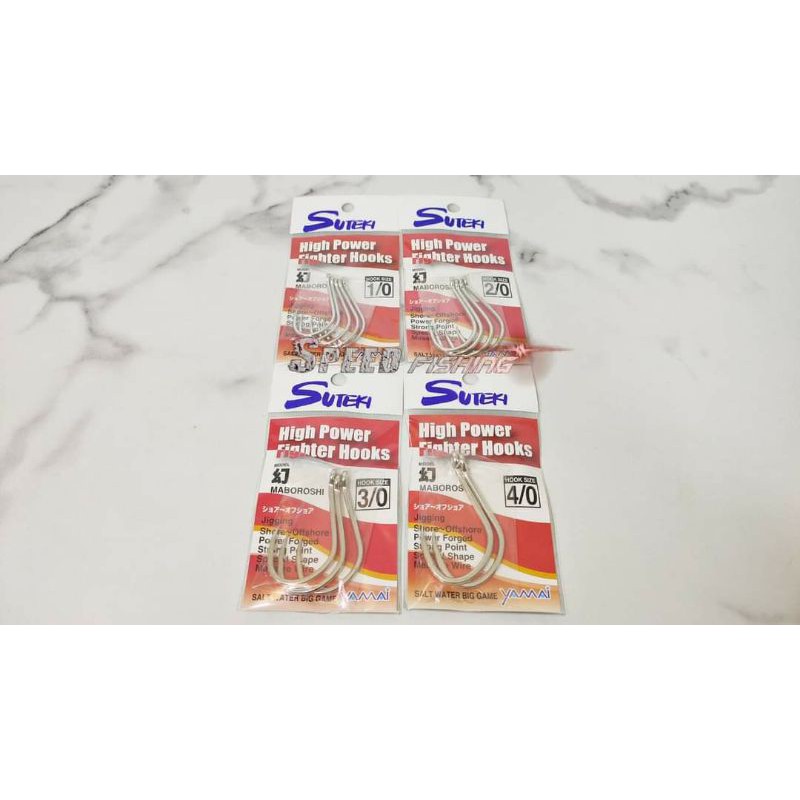 Hook Suteki High Power untuk assist Hook Jigging Kail Single Hook Inline Kuat