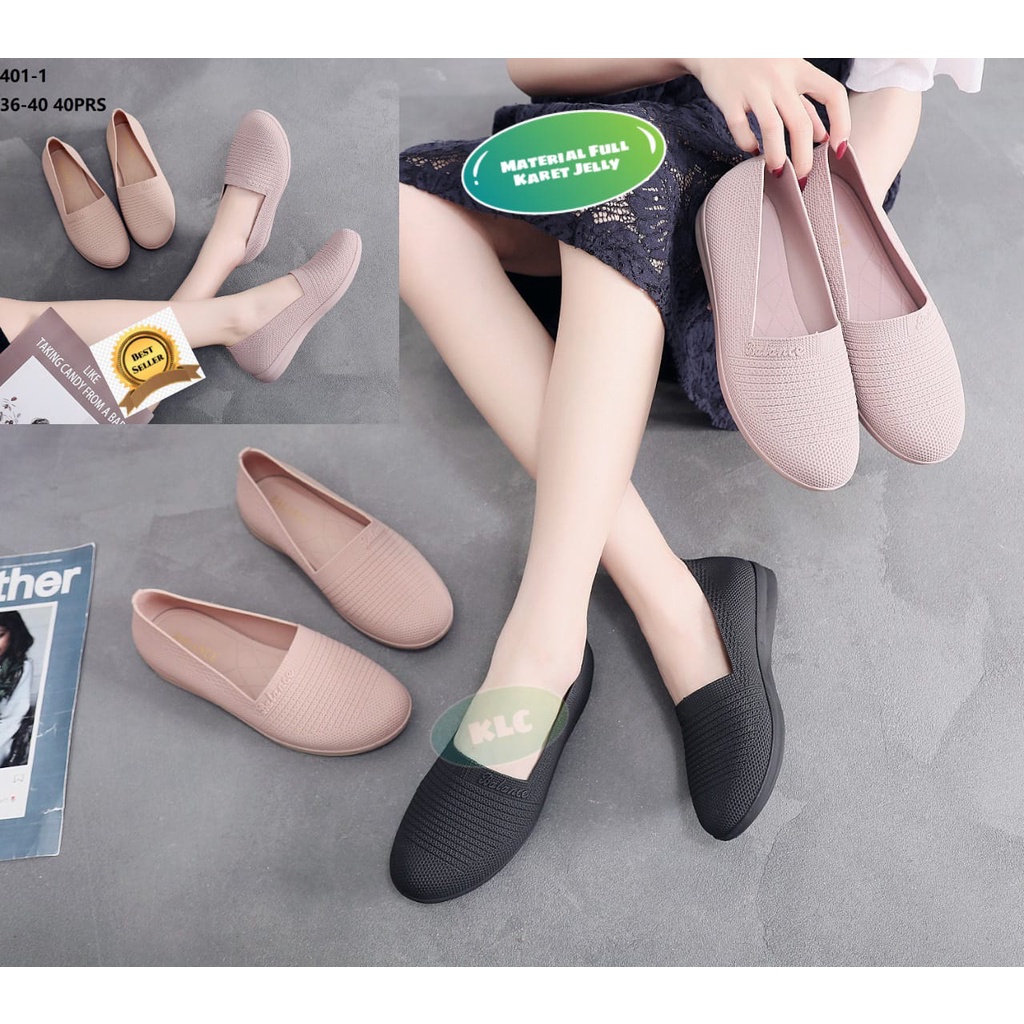 SEPATU JELLY WANITA SEPATU KARET WEDGES PEREMPUAN SEPATU KARET TERBARU 2020