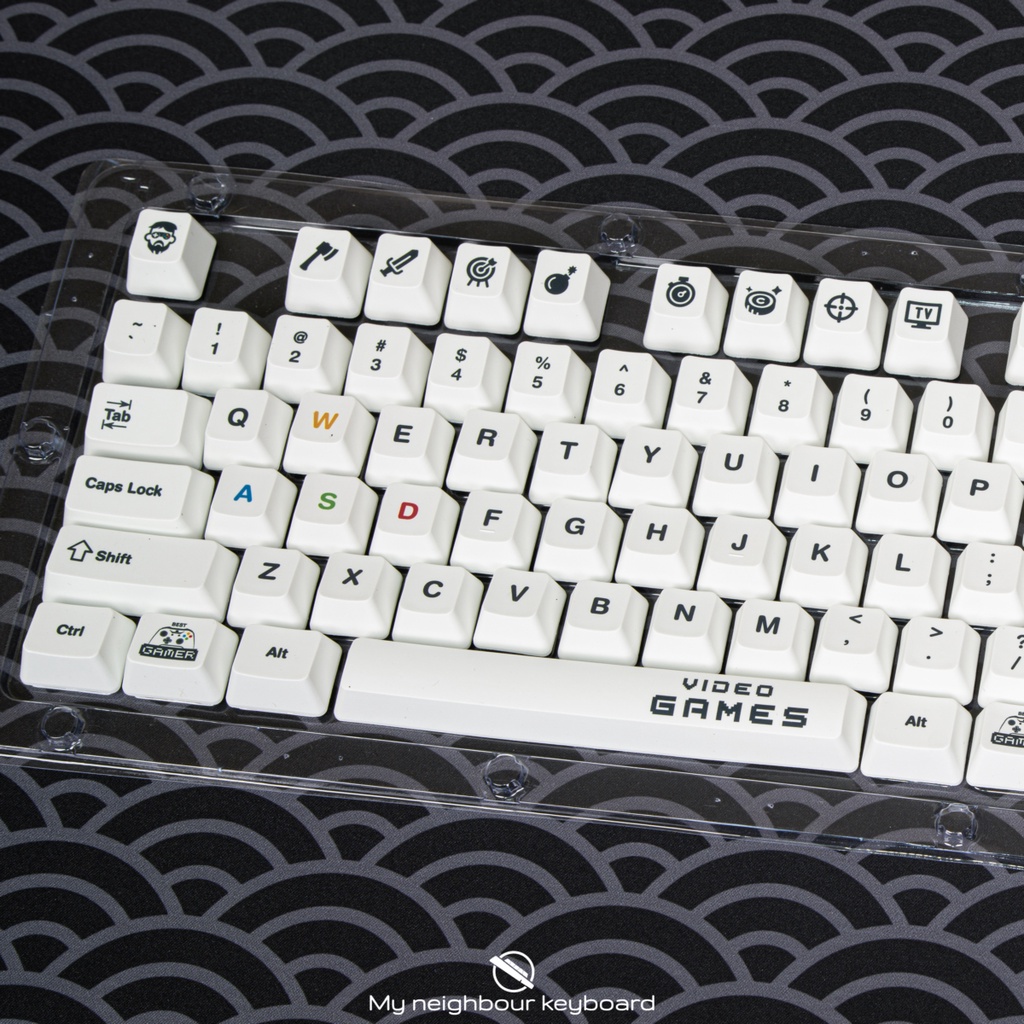 Video Games PBT Dye Sub Keycaps / Keycap Set