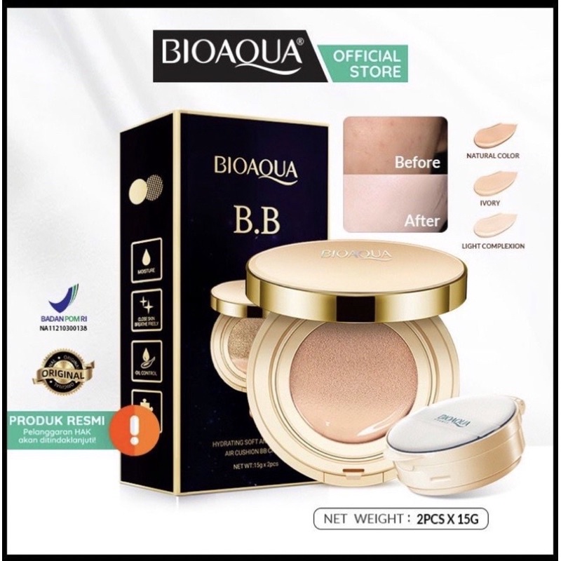 BIOAQUA BB CUSHION+REFIL BPOM