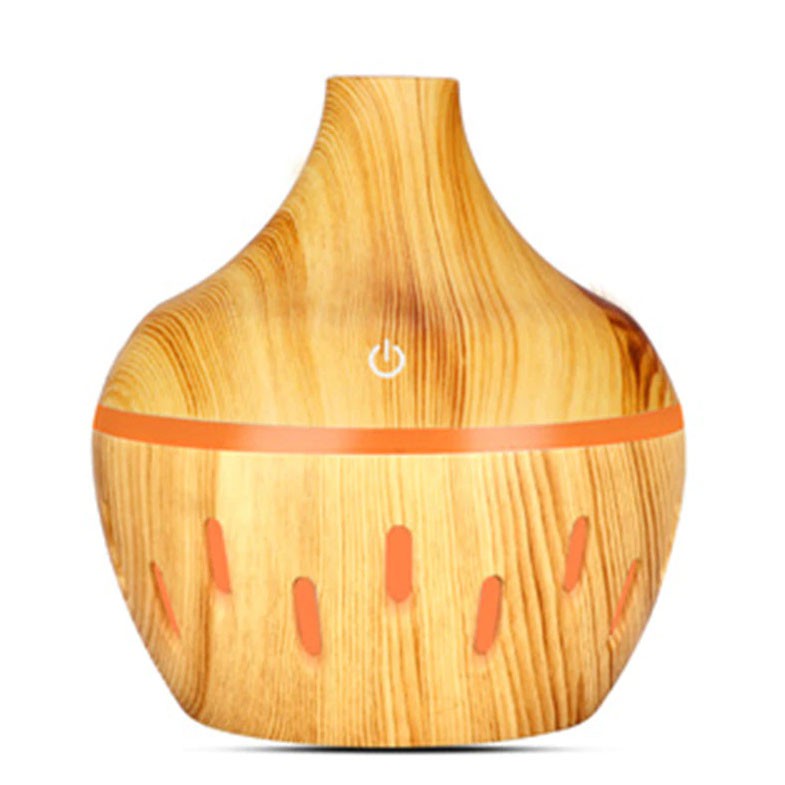 BAYAR DI TEMPAT Pelembab Udara Penyejuk Ruangan Air Humidifier Aromatherapy Diffuser Wood Design 300