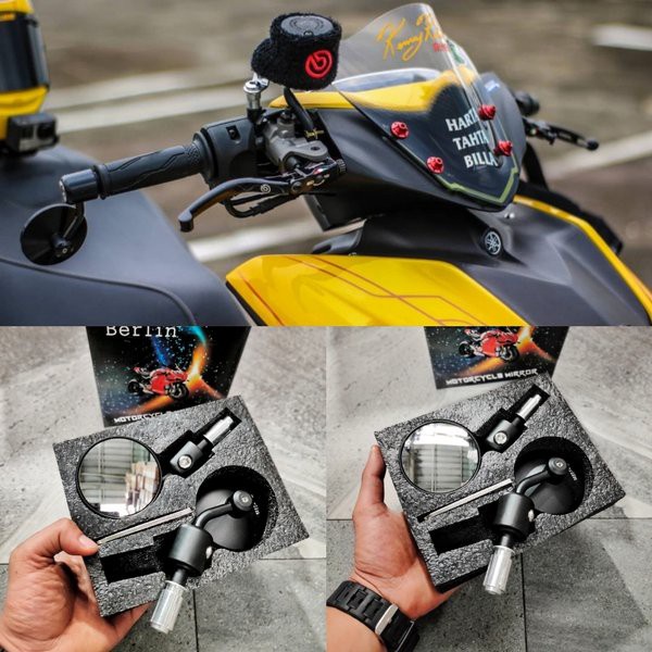 Spion bar end spion jalu spion jalu bulat kaca spion nmax Aerox lexi