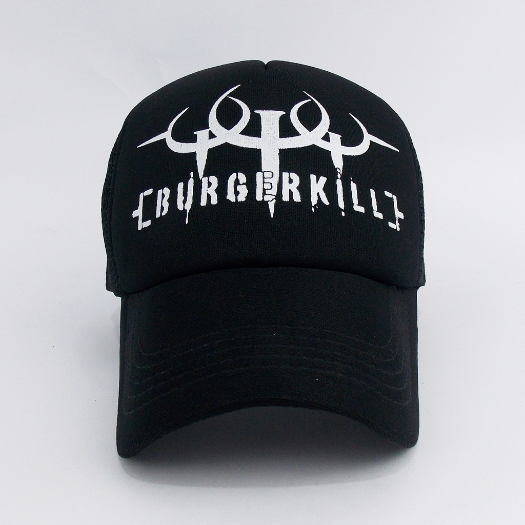 TOPI MUSIK UNDERGROUND - TOPI MUSIK BURGERKILL  01 - SNAP BACK MUSIK - TOPI PRIA - SNAP BACK PRIA - TRUCKER PRIA - MUSIK JERUJI - HELLPRINT - SERINGAI