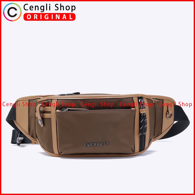 TAS SELEMPANG PINGGANG EVERBEST SLING WAIST BAG PRIA TERBARU ORIGINAL EM00