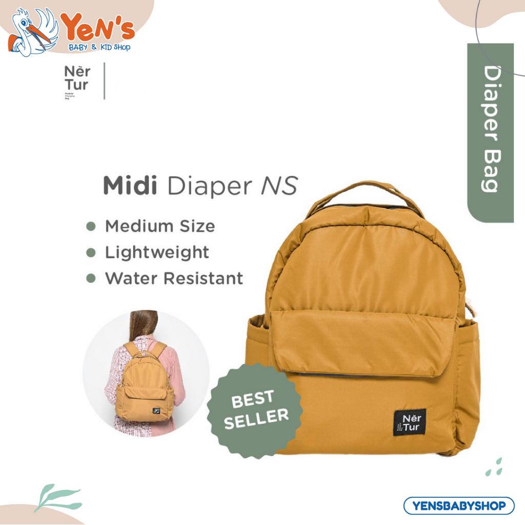 NERTUR Tas Perlengkapan Bayi Diaper Bag Midi Diaper NS