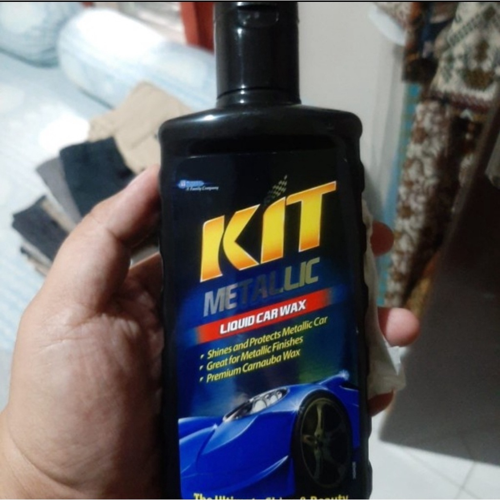 KIT CAR BIKE WAX METALLIC LIQUID 275 mL PENGKILAP MOBIL MOTOR PENGHILANG GORESAN