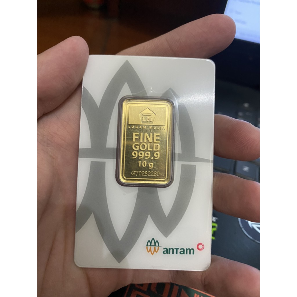 Logam mulia 10 gram Antam 24k 100% ASLI