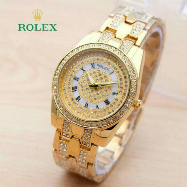 Jam Tangan Wanita Rolex Romawi Rantai