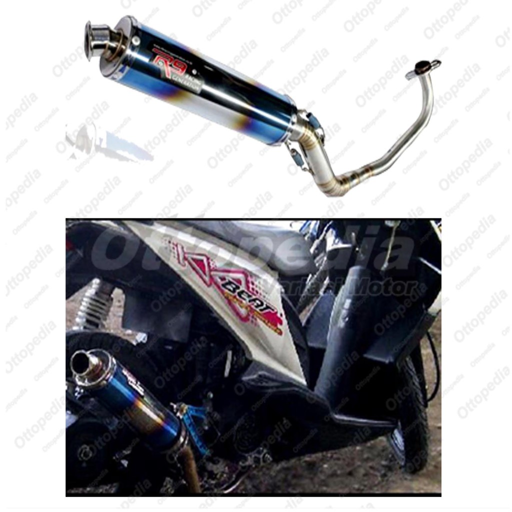 PROMO BIG SALE KNALPOT RACING R9 TERMURAH ORIGINAL 100% NEW MUGELLO HONDA BEAT KARBU