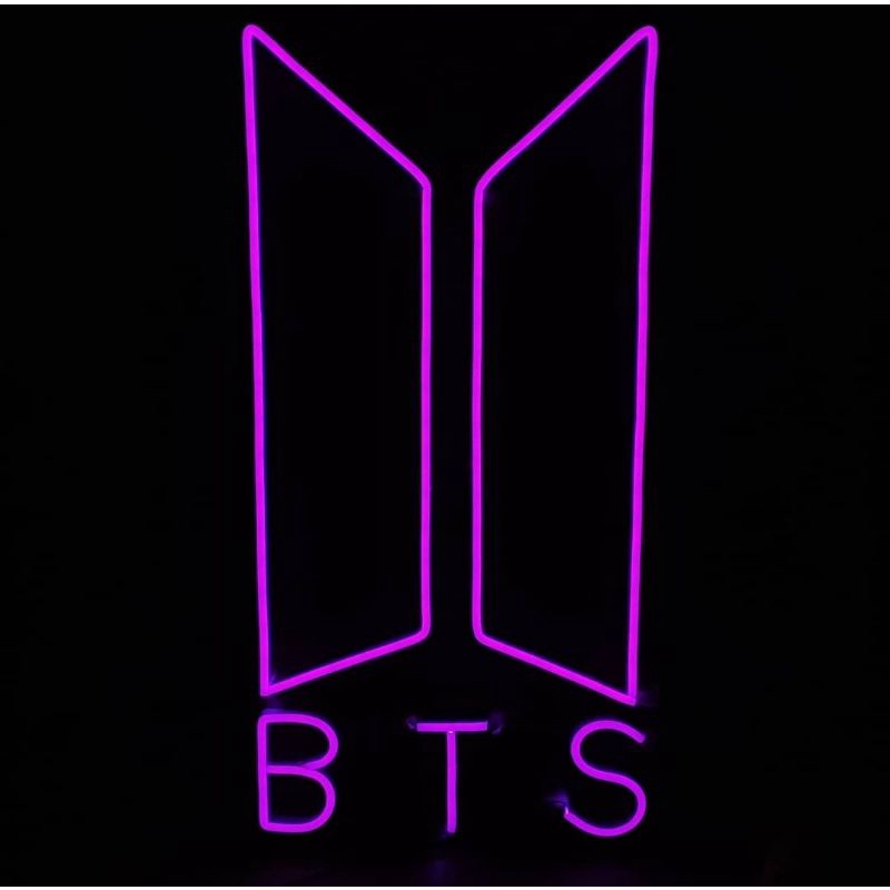 NEON SIGN BTS EKSLUSIF, NEON FLEX BTS CUSTOM, BTS NEON FLEX MINIMALIS.