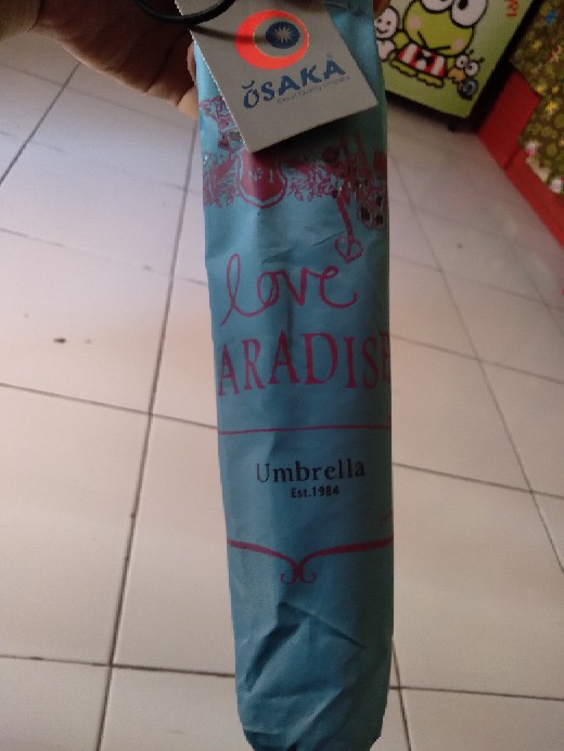 Payung Lipat 4 Fancy Karakter Love Paradise Anti Uv Merk Osaka - Bw-082
