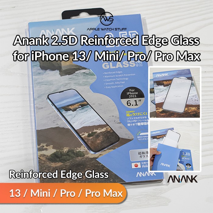 Anank 2.5D Reinforced Edge Glass for iPhone 13/ Mini/ Pro/ Pro Max