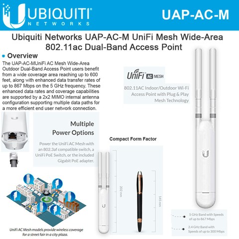 UBiQuiTi Unifi AP AC Mesh AP / UAP-AC-M