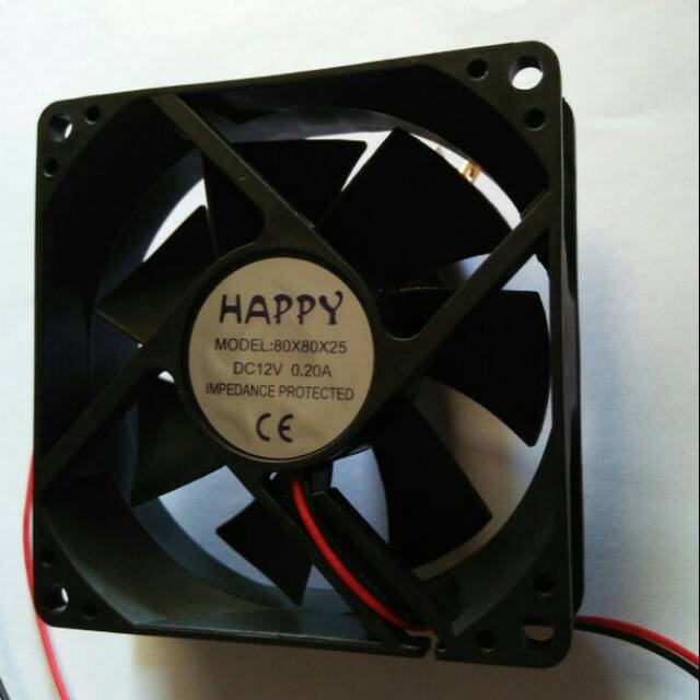 Fan DC 12V 8cm x 8cm / Kipas DC 12V 8cm x 8cm