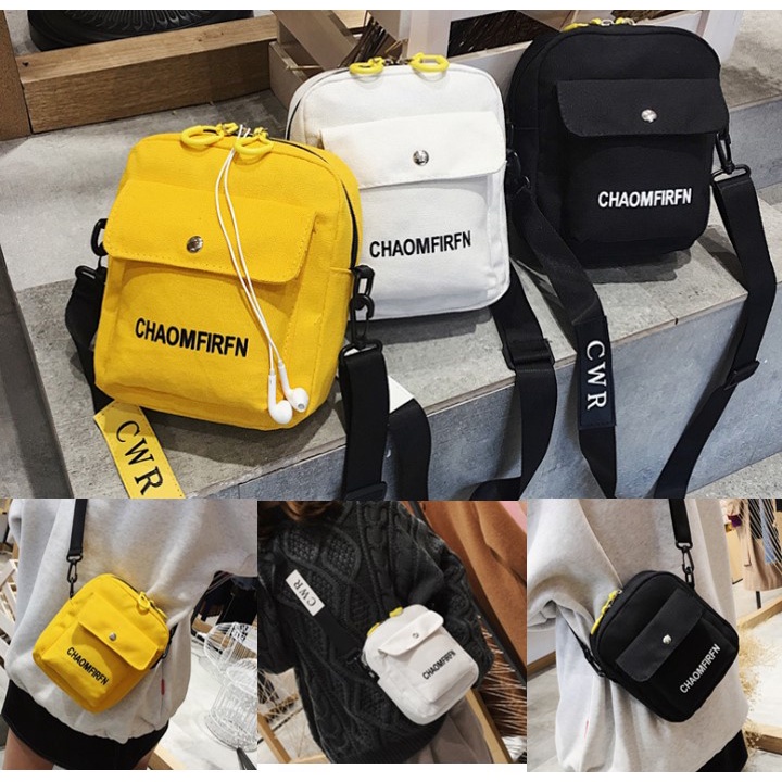 PROMO!! Tas Santana Wanita / Tas Selempang Wanita / Sling Bag Trendy Bahan Kanvas