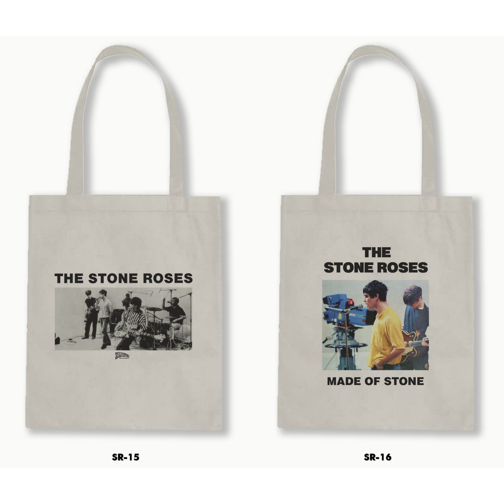 TOTE BAG BLACU - THE STONE ROSES 01