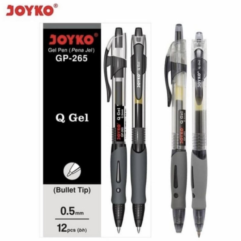 

Joyko Q Pulpen Gel Cetek 0.5mm Hitam 1pcs