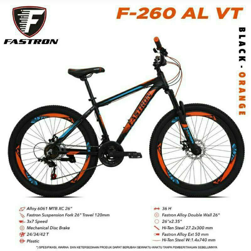 Sepeda Mtb Murah Dan Berkualitas 26 F Fastron F260 Dk Vt