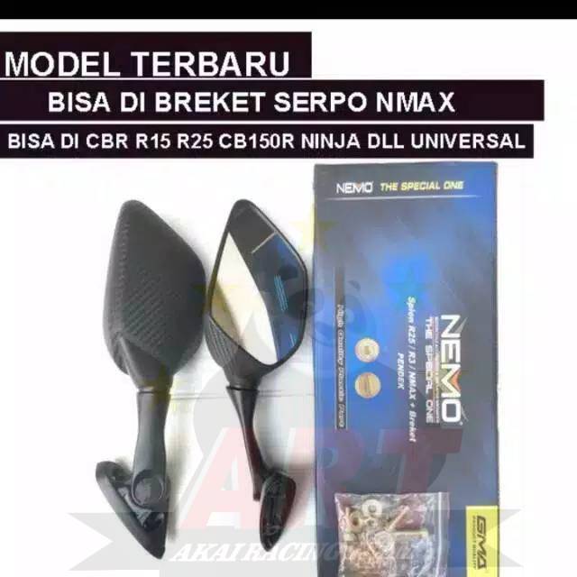 Spion R25 Nemo Tangkai Tanggung Universal R25,R15,Nmax,Pcx,Xmax,Lexi Kualitas Terjamin