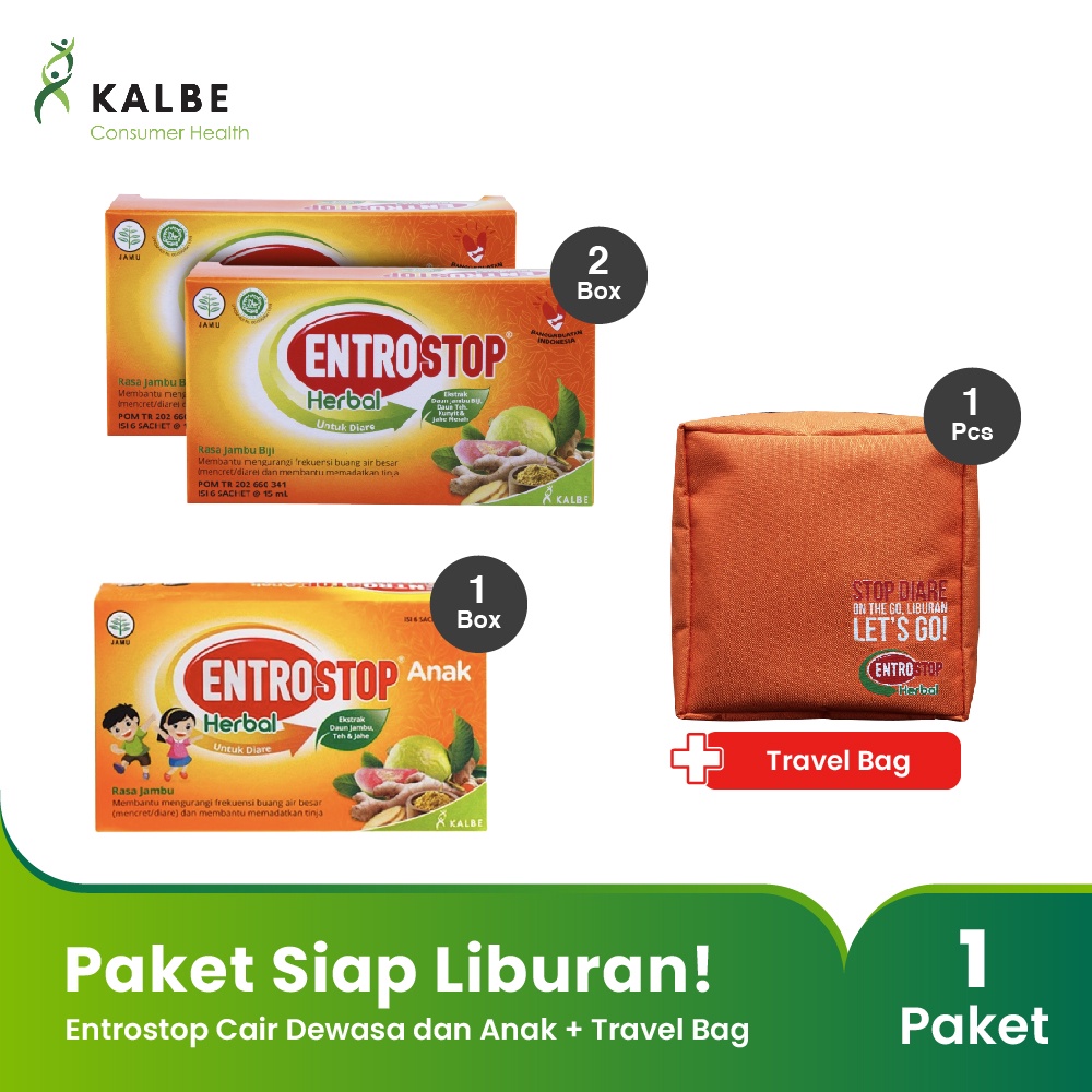 Entrostop Cair Herbal Obat Diare Mencret Anak &amp; Dewasa