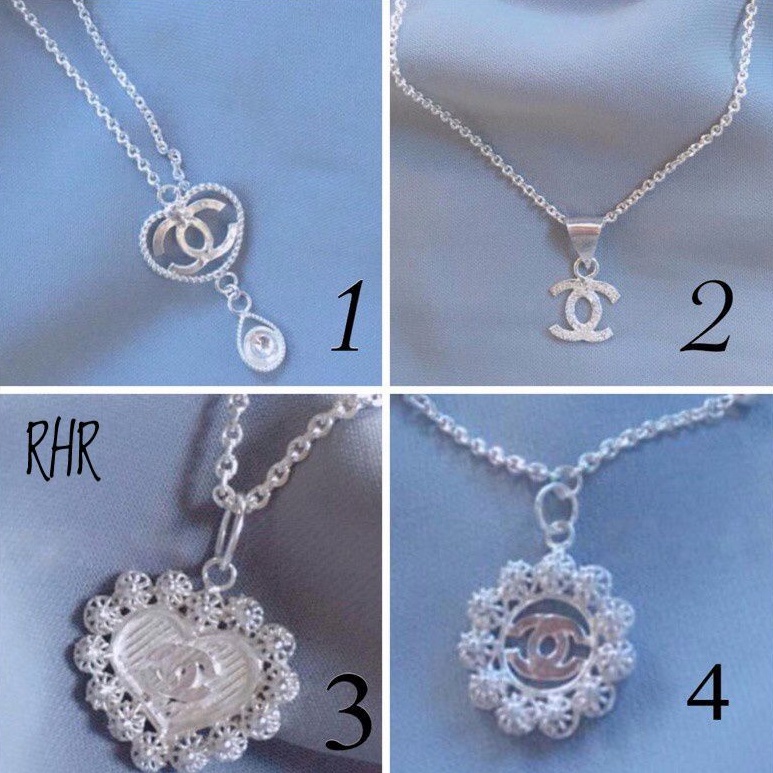 Kalung Perakberbagai motif cantik 99%perakmurni