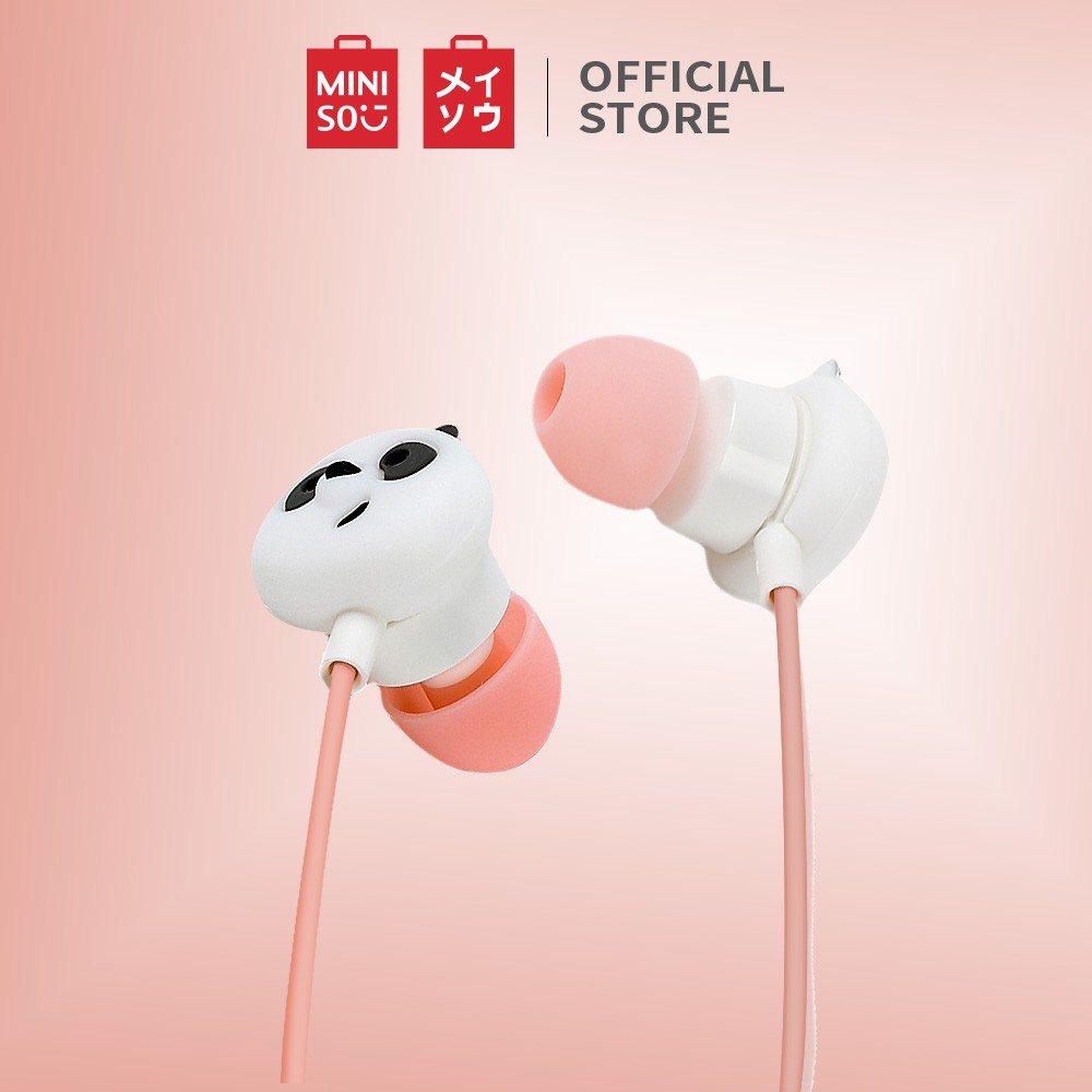 Miniso Earphone in Ear Barebear Earbuds Silikon Kabel Noise Cancelling
