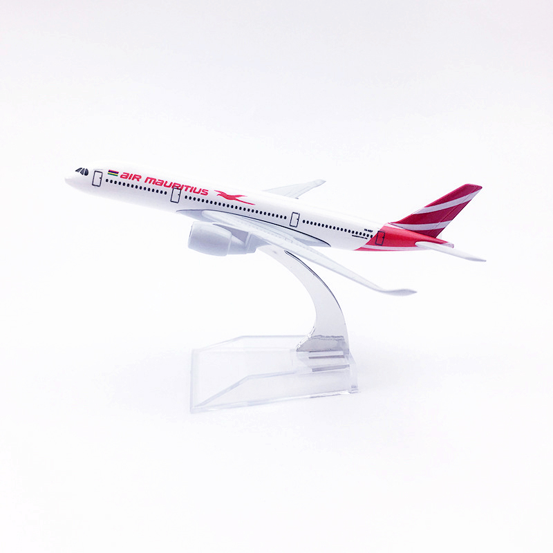 Mauritius A350 Model Pesawat Airbus 350 Diecast Bahan Metal Ukuran 16CM / 20CM