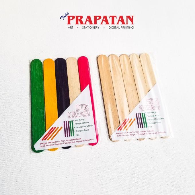 

STIK KREASI BESAR 5 PCS / STIK ES KRIM - POLOS