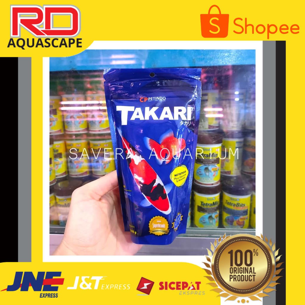 

TAKARI 100 GRAM / Makanan Koki / Pelet Pakan Ikan Hias / ORIGINAL-GARANSI