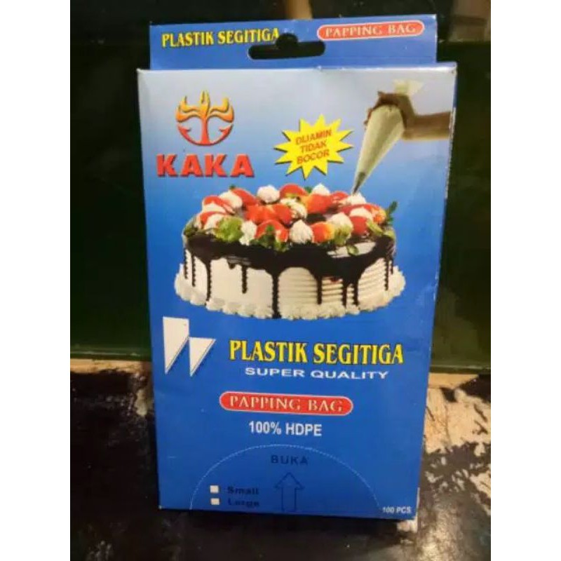 

KECIL Plastik Segitiga/Papping Bag KAKA Isi 100lbr