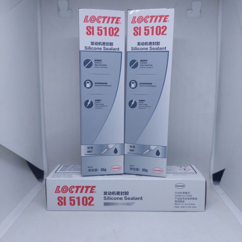 Silicone Sealant Loctite 5102 Grey 85gr / lem paking / lem silikon