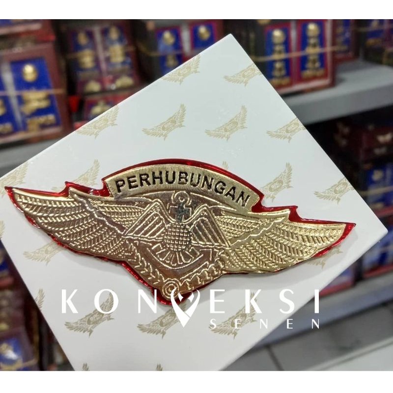 PIN DISHUB WINGS KUNINGAN MENGKILAP