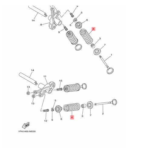 SPRING PER KLEP R15 OLD LAMA V2 XABRE ORIGINAL YGP B48-E2113-00