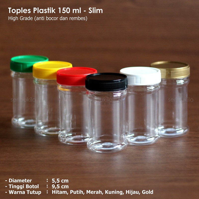 Toples Plastik  150 ml Toples Sambal  dan Bumbu Shopee 