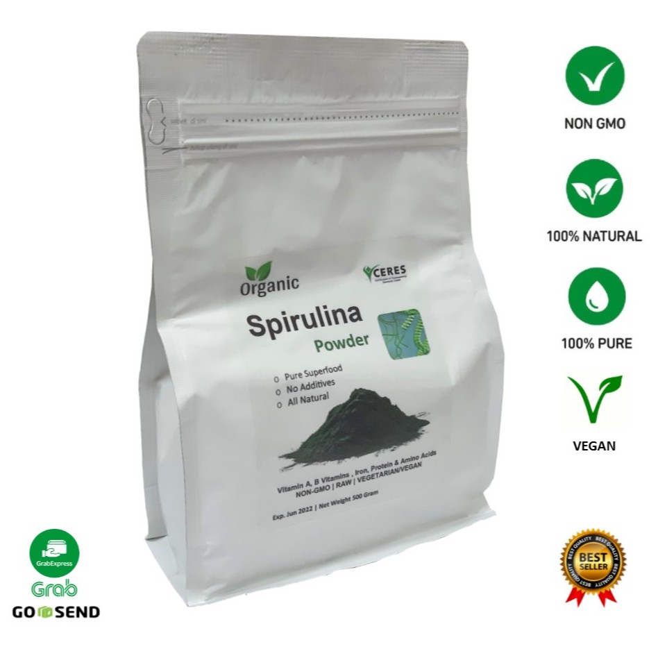 Spirulina Powder, Spirulina Platensis Powder (500gr)