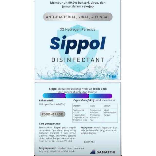 Disinfectant sippol